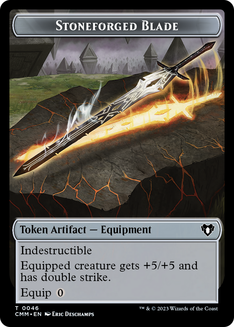 Servo // Stoneforged Blade Double-Sided Token [Commander Masters Tokens] - Magic: The Gathering - Card Brawlers | Quebec | Canada |