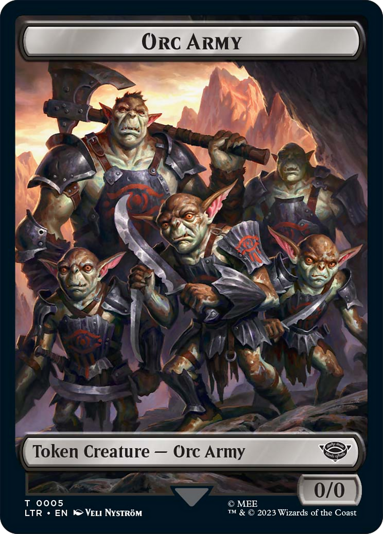 Orc Army (06) // Orc Army (05) Double-Sided Token [The Lord of the Rings: Tales of Middle-Earth Tokens] - Magic: The Gathering - Card Brawlers | Quebec | Canada |