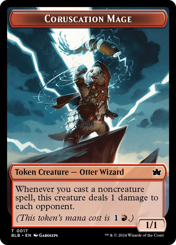 Food // Coruscation Mage Double-Sided Token [Bloomburrow Tokens] - Magic: The Gathering - Card Brawlers | Quebec | Canada |