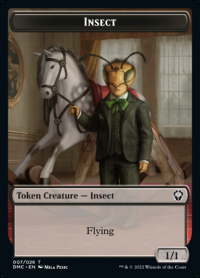 Insect Token [Dominaria United Commander Tokens] - Magic: The Gathering - Card Brawlers | Quebec | Canada |