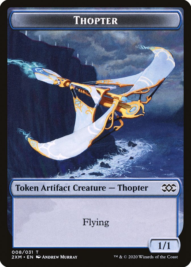 Beast // Thopter (008) Double - Sided Token [Double Masters Tokens] - Card Brawlers