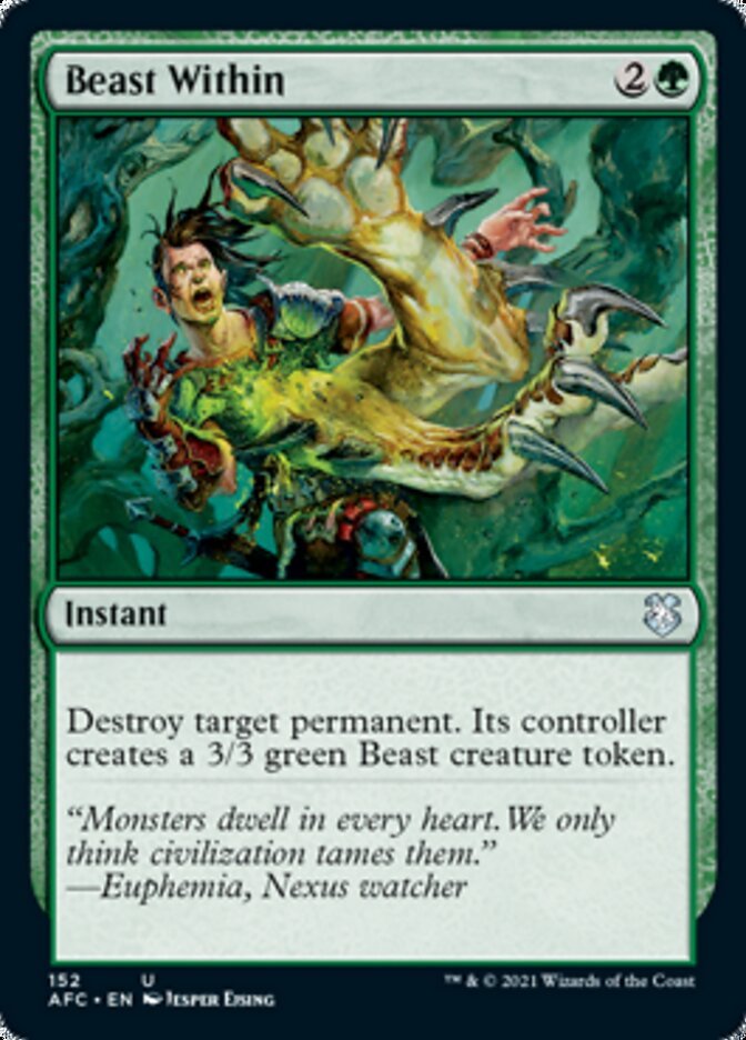 Beast Within [Dungeons & Dragons: Adventures in the Forgotten Realms Commander] - Card Brawlers