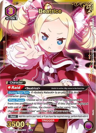Beatrice (077) (SR*) (UE24BT/REZ-1-077) - UE24BT ReZERO Starting Life in Another World Foil - Card Brawlers