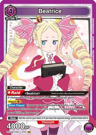 Beatrice (078) (UE24BT/REZ-1-078) - UE24BT ReZERO Starting Life in Another World Foil - Card Brawlers