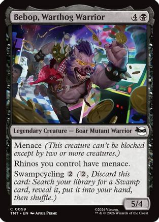 Bebop, Warthog Warrior (TMT-059) - Teenage Mutant Ninja Turtles Foil - Card Brawlers