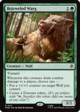 Bejeweled Warg (HOB-117) - The Hobbit Foil - Card Brawlers