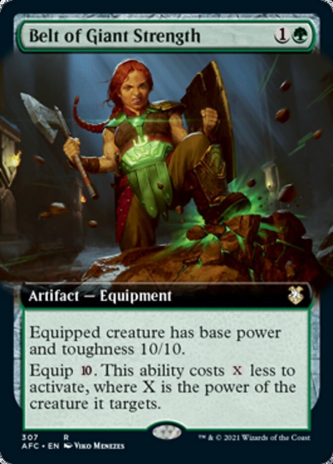 Belt of Giant Strength (Extended Art) [Dungeons & Dragons: Adventures in the Forgotten Realms Commander] - Card Brawlers