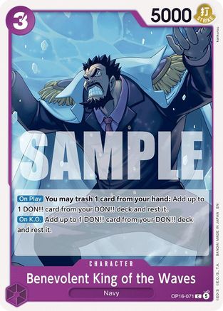 Benevolent King of the Waves (OP16-071) - The Time of Battle - Card Brawlers