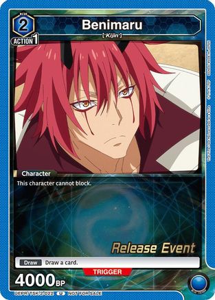 Benimaru (022) (UEPR/TSK-2-022) - UE20BT That Time I Got Reincarnated as a Slime Release Event Cards - Card Brawlers