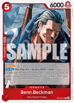 Benn.Beckman (OP16-012) - The Time of Battle Foil - Card Brawlers