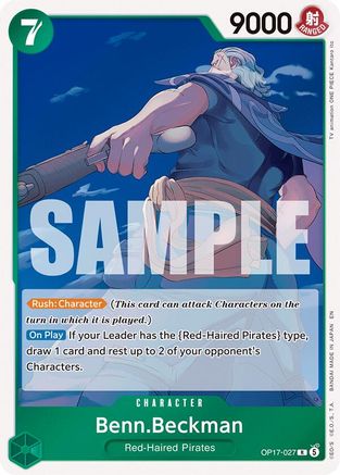 Benn.Beckman (OP17-027) - The World's Strongest Warriors Foil - Card Brawlers