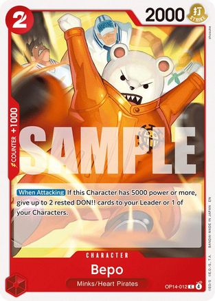 Bepo (OP14-012) - The Azure Sea's Seven - Card Brawlers