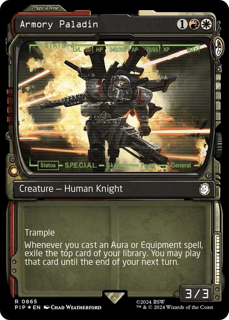 Armory Paladin (Showcase) (Surge Foil) [Fallout] - Magic: The Gathering - Card Brawlers | Quebec | Canada |