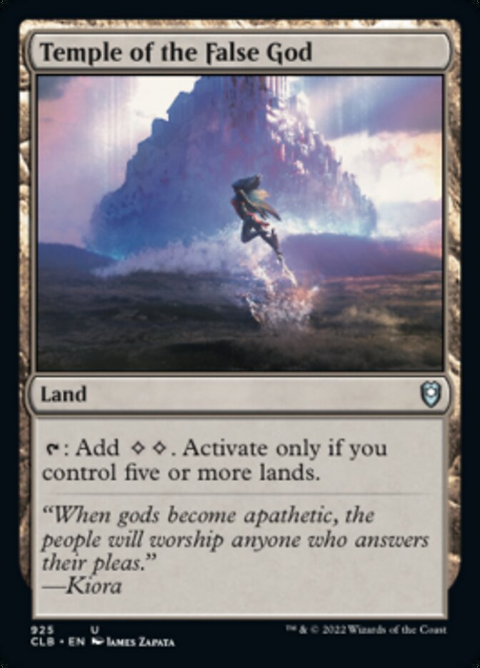 Temple of the False God [Commander Legends: Battle for Baldur's Gate] - Magic: The Gathering - Card Brawlers | Quebec | Canada |