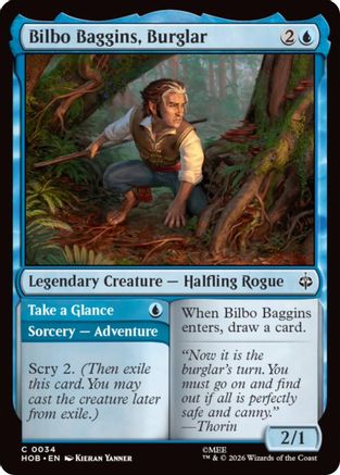 Bilbo Baggins, Burglar (HOB-034) - The Hobbit Foil - Card Brawlers