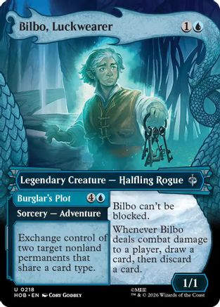 Bilbo, Luckwearer (Showcase) (HOB-218) - The Hobbit Foil - Card Brawlers