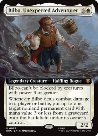Bilbo, Unexpected Adventurer (Extended Art) (HOC-098) - The Hobbit: Eternal-Legal - Card Brawlers