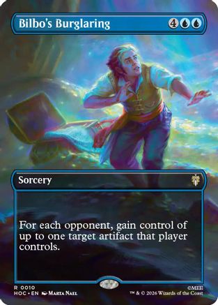 Bilbo's Burglaring (Borderless) (HOC-010) - The Hobbit: Eternal-Legal - Card Brawlers