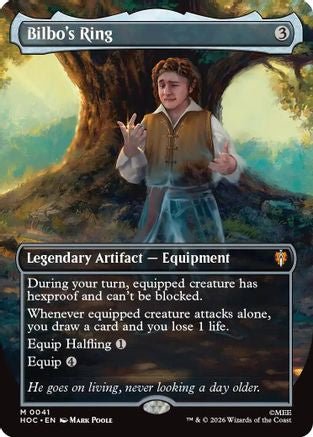 Bilbo's Ring (Borderless) (HOC-041) - The Hobbit: Eternal-Legal - Card Brawlers