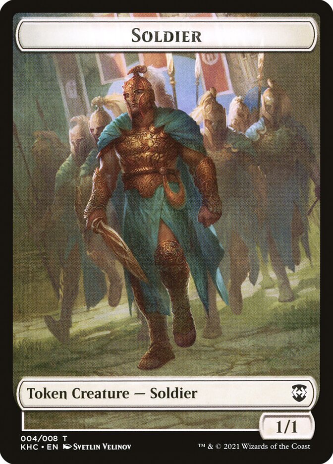 Bird (001) // Soldier Double - Sided Token [Kaldheim Commander Tokens] - Card Brawlers