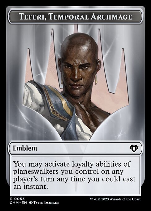 Bird // Emblem - Teferi, Temporal Archmage Double - Sided Token [Commander Masters Tokens] - Card Brawlers