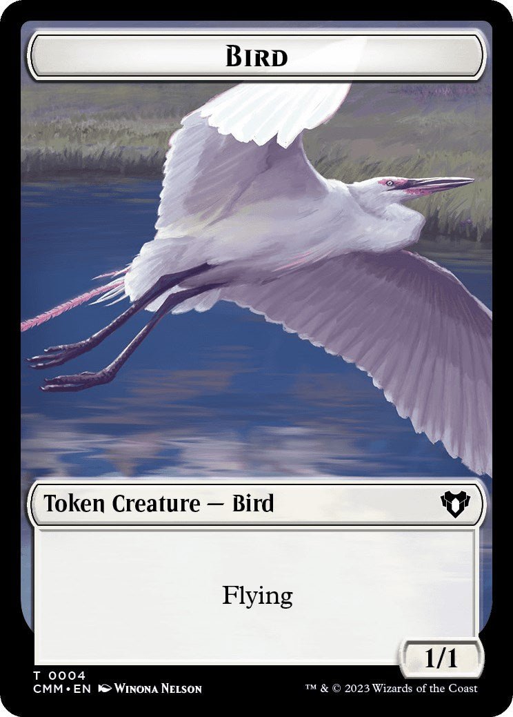 Bird // Insect Double - Sided Token [Commander Masters Tokens] - Card Brawlers