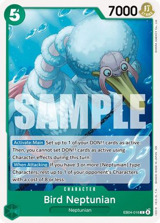 Bird Neptunian (EB04-016) - The Azure Sea's Seven - Card Brawlers