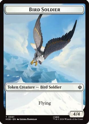 Bird Soldier // Axe Double-Sided Token (HOB-1 // 10) - The Hobbit Foil - Card Brawlers
