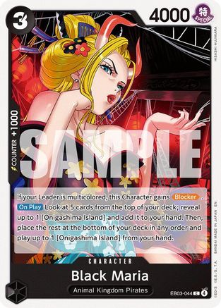 Black Maria (EB03-044) - Extra Booster: One Piece Heroines Edition - Card Brawlers