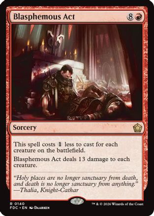 Blasphemous Act (FDC-140) - Commander: Foundations - Card Brawlers