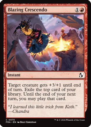 Blazing Crescendo (FRA-075) - Reality Fracture - Card Brawlers