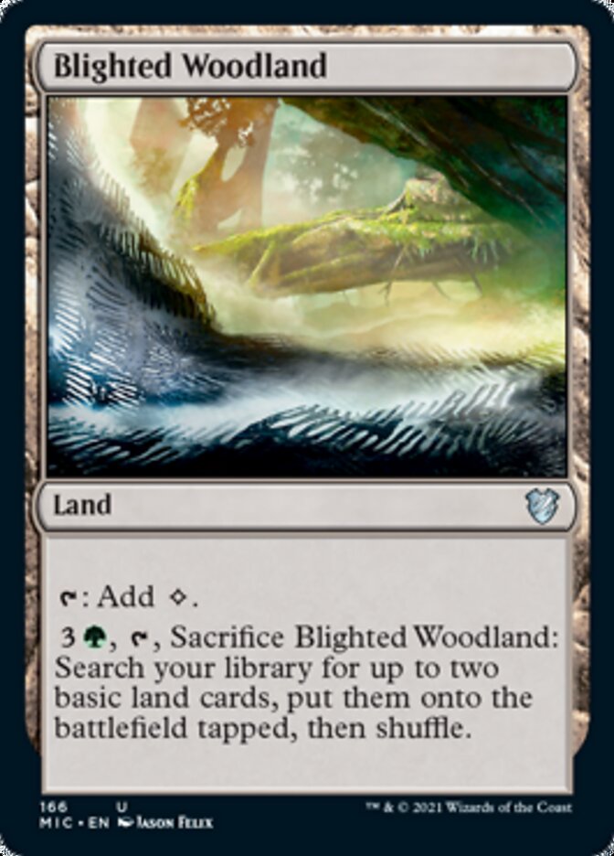 Blighted Woodland [Innistrad: Midnight Hunt Commander] - Card Brawlers