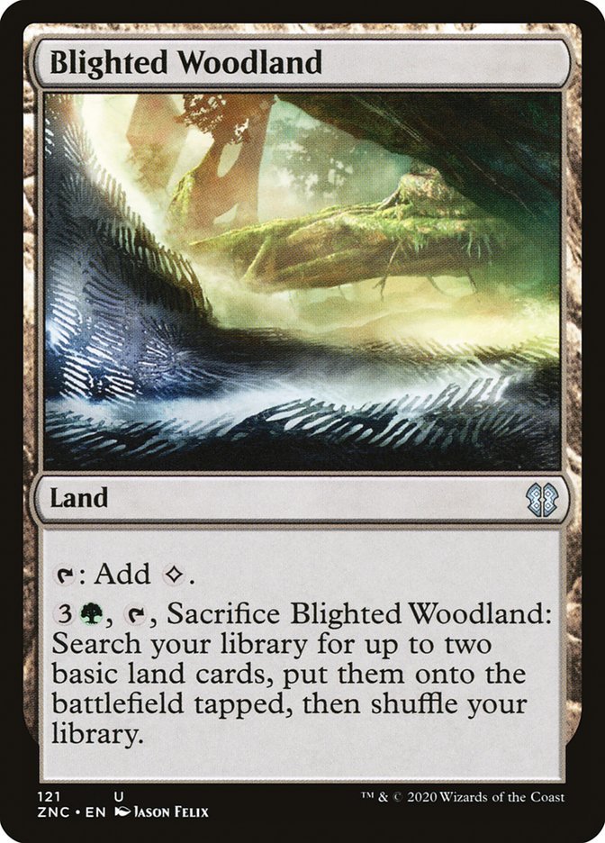 Blighted Woodland [Zendikar Rising Commander] - Card Brawlers