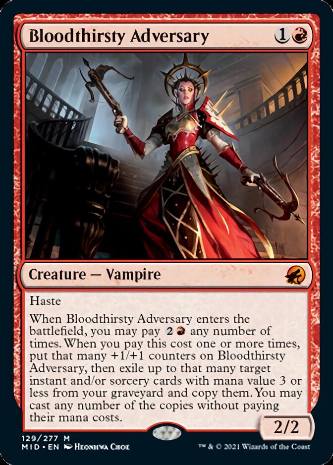 Bloodthirsty Adversary [Innistrad: Midnight Hunt] - Card Brawlers