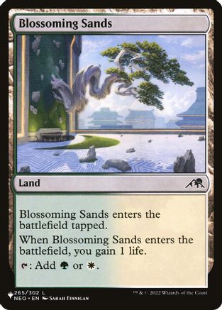 Blossoming Sands (NEO) (LIST-265) - The List Reprints - Card Brawlers