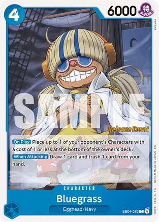 Bluegrass (EB04-026) - The Azure Sea's Seven Release Event Cards - Card Brawlers