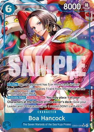 Boa Hancock (Alternate Art) (EB03-026) - Extra Booster: One Piece Heroines Edition Foil - Card Brawlers