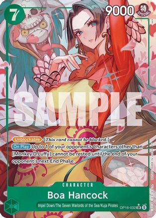 Boa Hancock (Alternate Art) (OP16-032) - The Time of Battle Foil - Card Brawlers