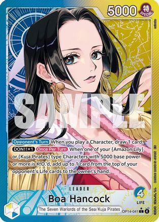 Boa Hancock - OP14-041 (Alternate Art) (OP14-041) - The Azure Sea's Seven Foil - Card Brawlers