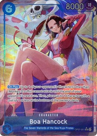 Boa Hancock (Seven Warlords of the Sea Binder Set) (Alternate Art) (OP07-051) - One Piece Promotion Cards Foil - Card Brawlers