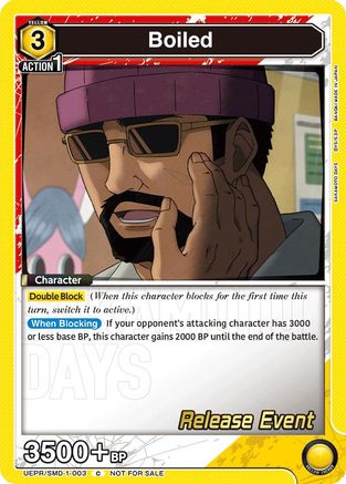 Boiled (Release Event) (UE19BT/SMD-1-003) - UE19BT SAKAMOTO DAYS Release Event Cards - Card Brawlers