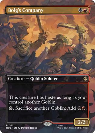 Bolg's Company (Borderless) (HOB-211) - The Hobbit - Card Brawlers