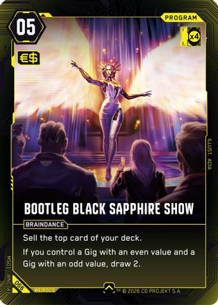 Bootleg Black Sapphire Show (066) - Welcome to Night City Retail - Card Brawlers