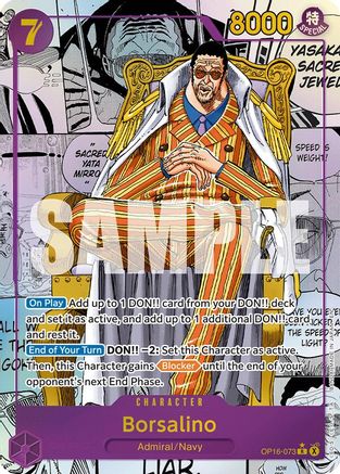 Borsalino (Manga) (OP16-073) - The Time of Battle Foil - Card Brawlers