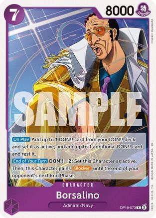 Borsalino (OP16-073) - The Time of Battle Foil - Card Brawlers