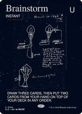 Brainstorm (0134) (SLZ-134) - Secret Lair x MSCHF: The Zeta Set - Card Brawlers
