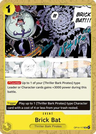 Brick Bat (OP14-117) - The Azure Sea's Seven - Card Brawlers