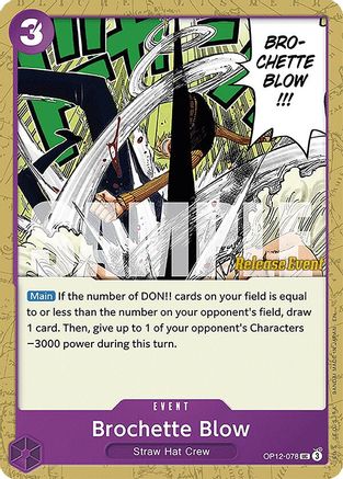 Brochette Blow (OP12-078) - Legacy of the Master Release Event Cards - Card Brawlers