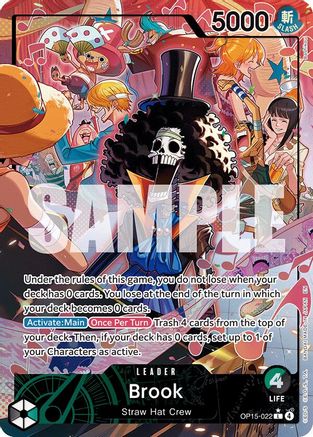 Brook (OP15-022) (Alternate Art) (OP15-022) - Adventure on Kami's Island Foil - Card Brawlers