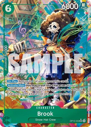 Brook (OP15-032) (Alternate Art) (OP15-032) - Adventure on Kami's Island Foil - Card Brawlers
